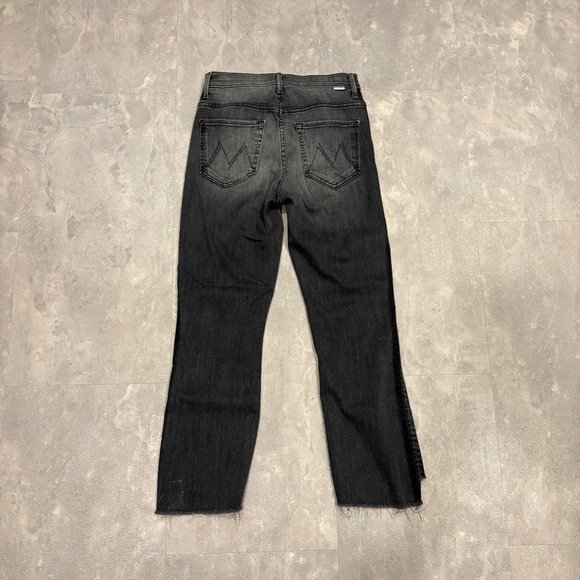 MOTHER The Insider‎ Crop Step Fray Miss Moody Two Shoes Racer Jeans Size 26 - Picture 5 of 13